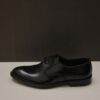 Classic Black Leather Lace Up with Polished Finish