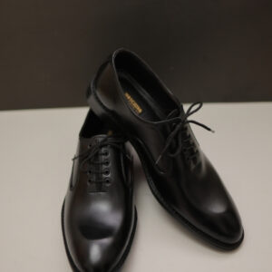 Classic Black Leather Lace Up with Polished Finish
