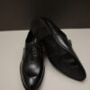 Classic Black Leather Lace Up with Polished Finish
