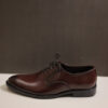 Classic Dark Brown Leather Lace Up with Polished Finish