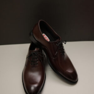 Classic Dark Brown Leather Lace Up with Polished Finish