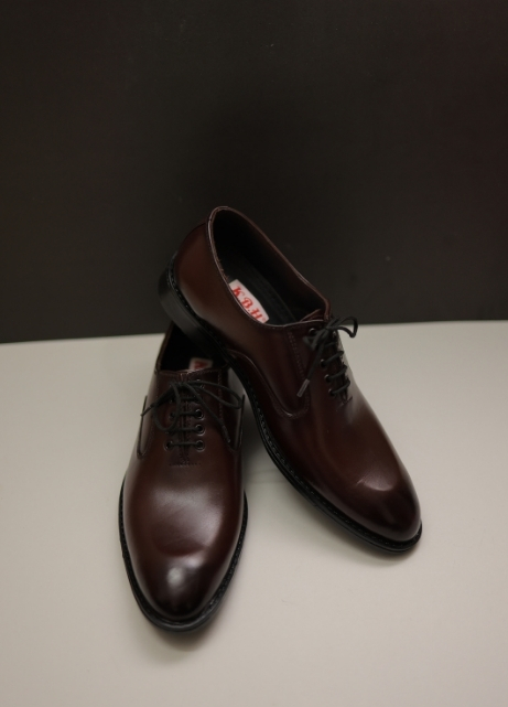 Classic Dark Brown Leather Lace Up with Polished Finish