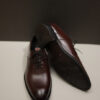 Classic Dark Brown Leather Lace Up with Polished Finish