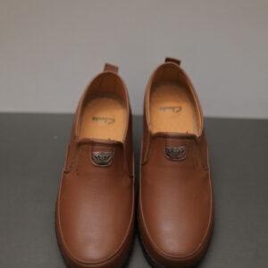 Premium Brown Leather Slip On for Everyday Comfort