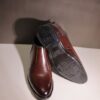 Red Wine Leather Chelsea Boot with Polished Finish