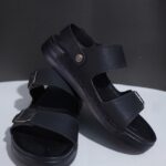 Men’s Black Double Strap Sandal