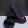 Men’s Black Double Strap Sandal