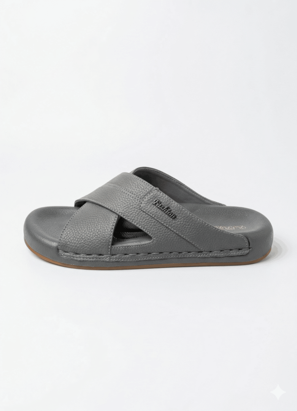 Premium Ultra Soft Textured Cross Strap Comfort Slipper