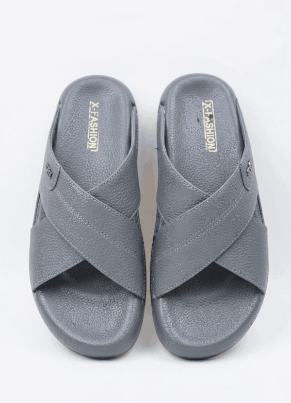 Premium Ultra Soft Textured Cross Strap Comfort Slipper