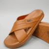 brown Premium Comfort Leather Slipper