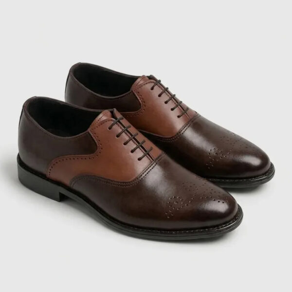 The Royal – Dark Brown Oxford Leather Shoes